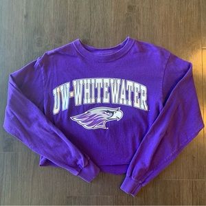 UW-W Cropped Long Sleeve
